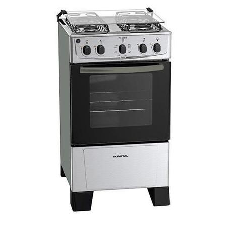 COCINA A GAS PUNKTAL 4H GRILL INOX PK-435IG