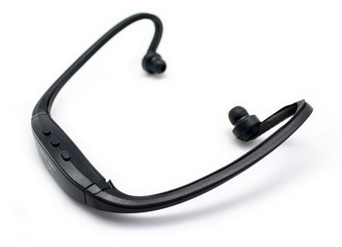 AURICULAR DIADEMA SPORT MP3+RADIO FM NEGRO