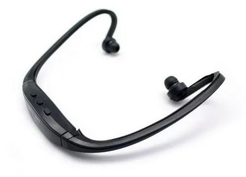AURICULAR DIADEMA SPORT MP3+RADIO FM NEGRO