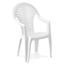 SILLA OCEAN BLANCA CON POSABRAZOS
