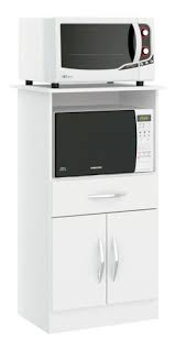 MUEBLE PARA HORNO Y MICRO BLANCO 2 PUERTAS 1 CAJON COD 509