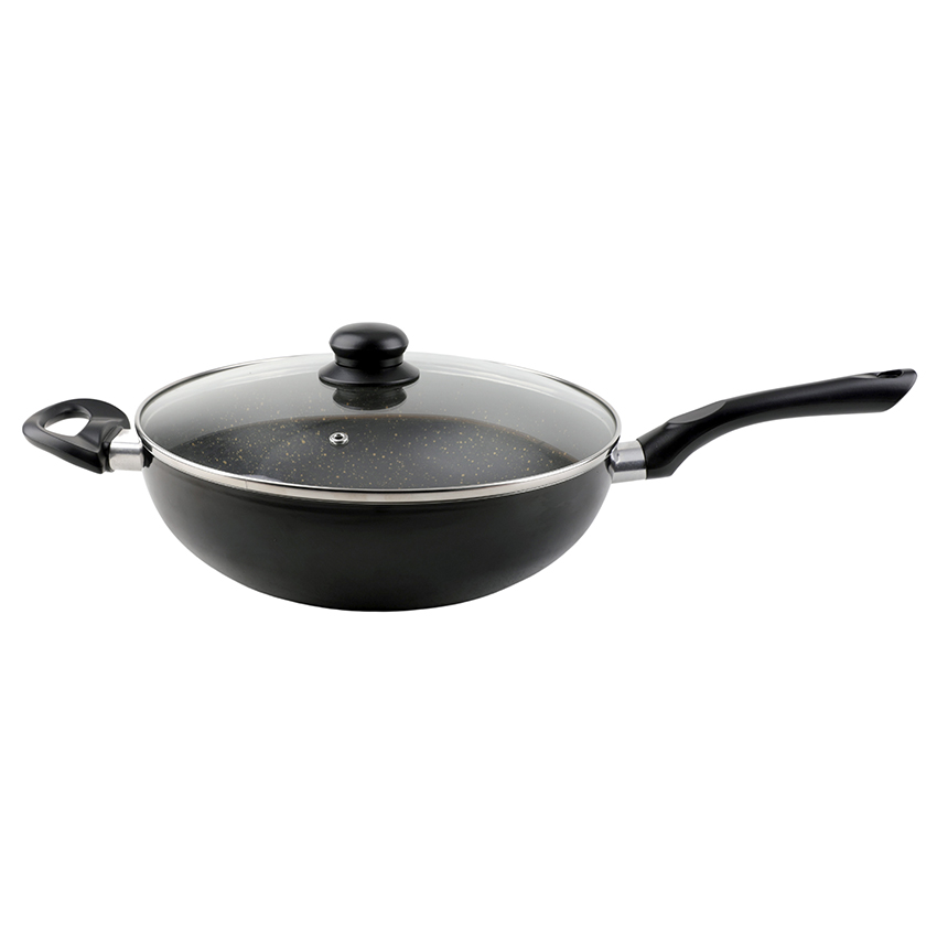 WOK CUORI 28CM MOD. BLACK
