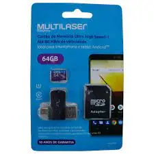 TARJETA DE MEMORIA MICRO SD CON ADAPTADORES MULTILASER MC152