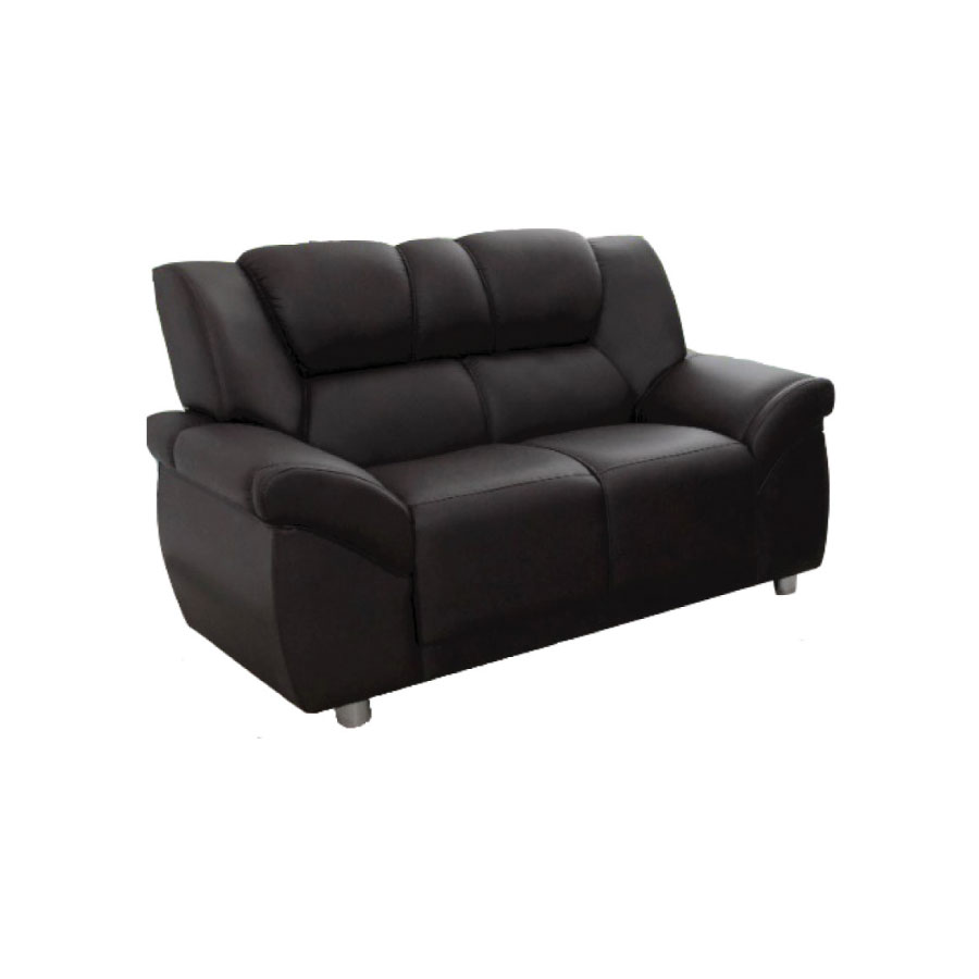 SOFA CORDOBA 2 CUERPOS PU NEGRO