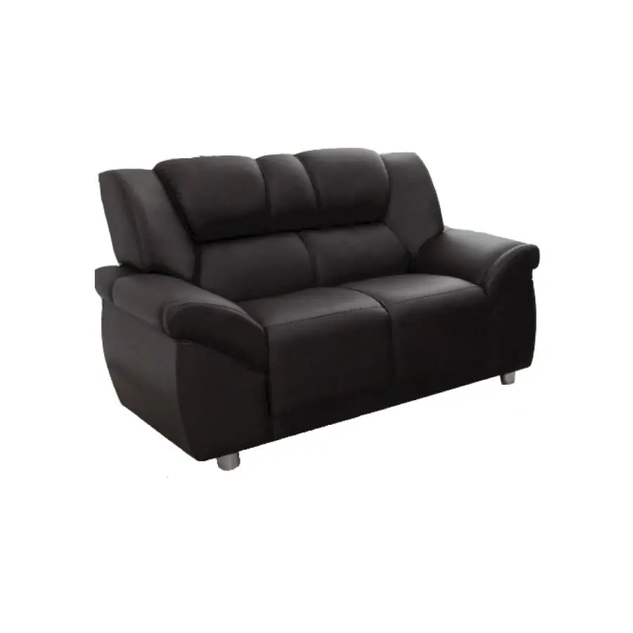 SOFA CORDOBA 2 CUERPOS PU NEGRO