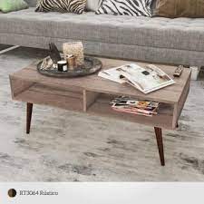 MESA DE CENTRO CON ESTANTE RUSTICO RT3064