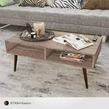 MESA DE CENTRO CON ESTANTE RUSTICO RT3064