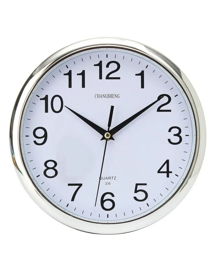 RELOJ DE PARED PLATA 005-GR