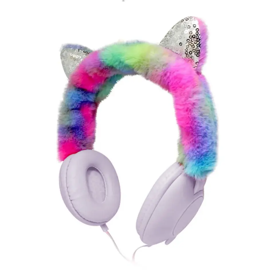 AURICULAR CON VINCHA PELUCHE BLU