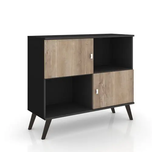 RACK ESTILO RETRO NEGRO RUSTICO