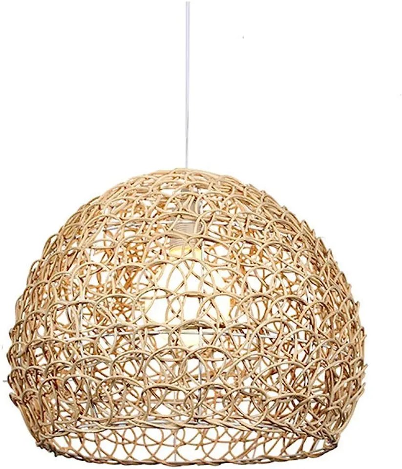 COLGANTE HONGO 20CM MARRON 1 LUZ