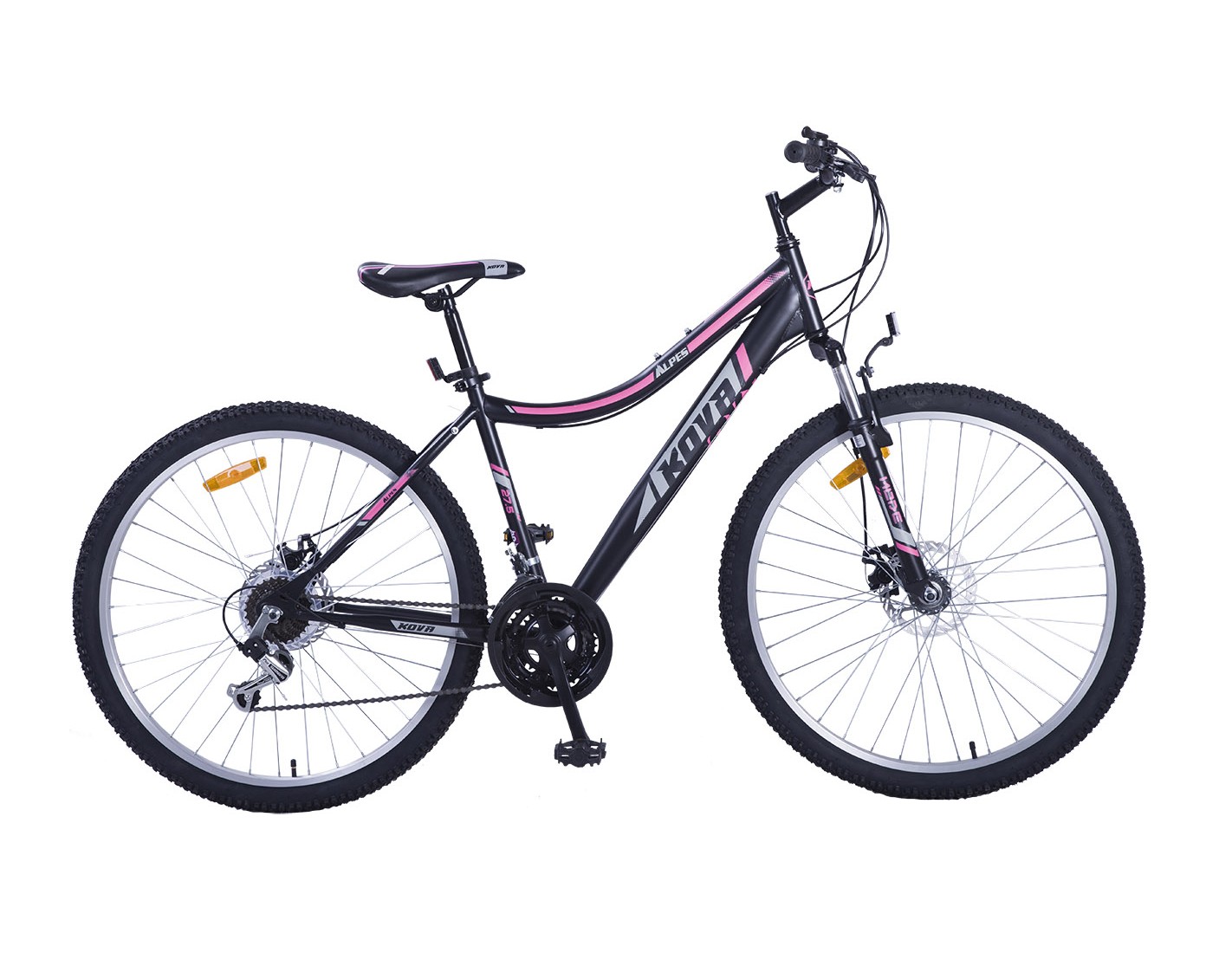 BICICLETA KOVA ALPES 27.5 DAMA F-DISCO NEGRO MATE