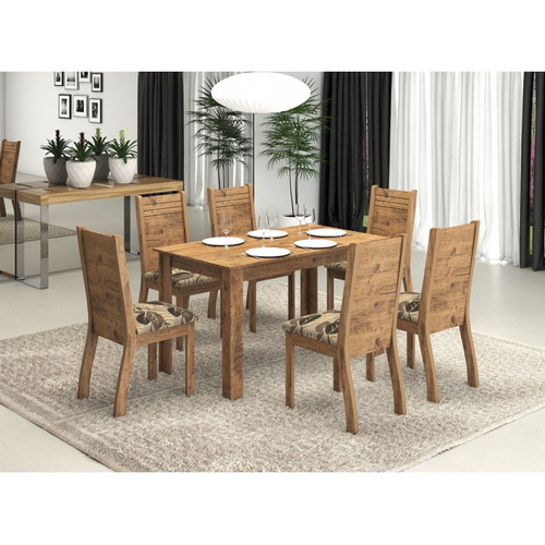 JUEGO DE COMEDOR DE 6 SILLAS VIOLETA