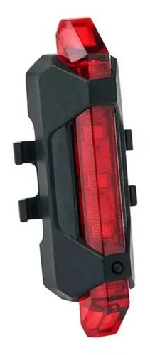LUZ ROJA TRASERA DE BICICLETA RECARGABLE