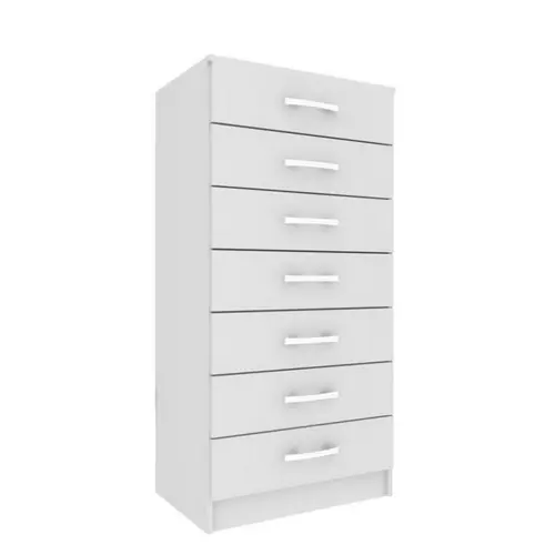 COMODA 7 CAJONES BLANCO COD 71