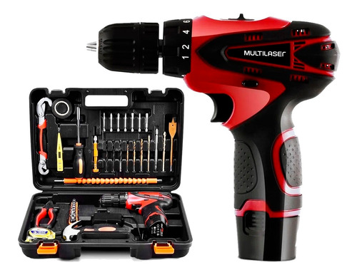 KIT HERRAMIENTAS COMPLETO 41 PIEZAS + TALADRO DESTORNILLADOR HO073