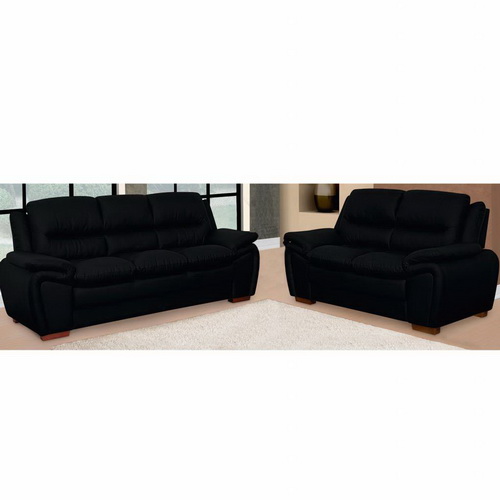JUEGO DE LIVING 3+2 GEORGIA NEGRO