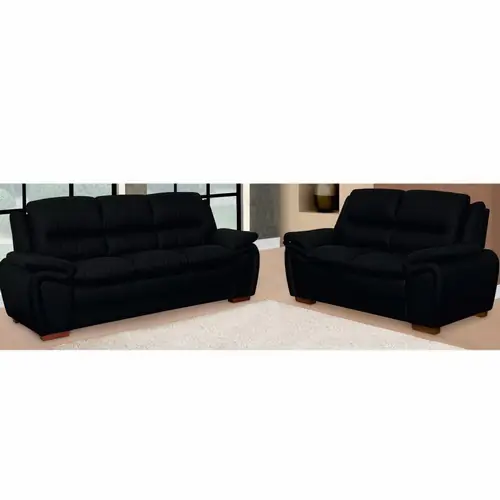 JUEGO DE LIVING 3+2 GEORGIA NEGRO