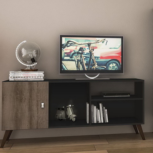 RACK ESTILO RETRO NEGRO RUSTICO