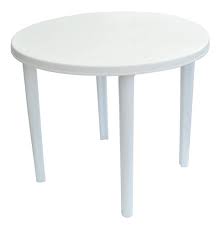 MESA REDONDA CAPRI 0.90 BLANCA