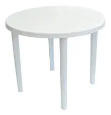 MESA REDONDA CAPRI 0.90 BLANCA