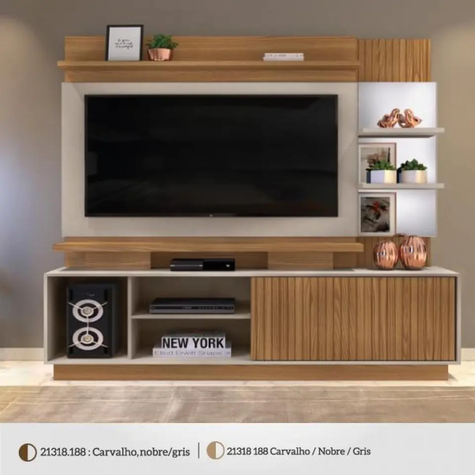 HOME LUPI CARVALHO NEGRO GRIS