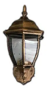 FAROL 4 CARAS VIDRIO Y BRONCE 32CM