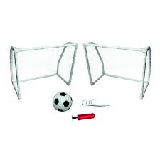 SET DE 2 ARCOS DE FUTBOL PELOTA Y INFLADOR 10323