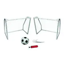 SET DE 2 ARCOS DE FUTBOL PELOTA Y INFLADOR 10323