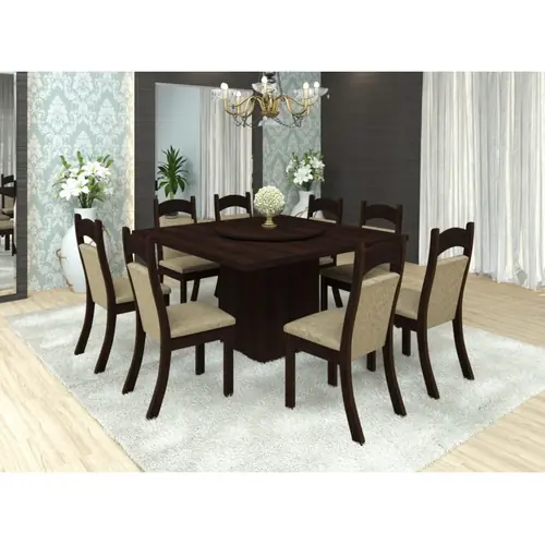 JUEGO DE COMEDOR DE 8 SILLAS PLATINUM