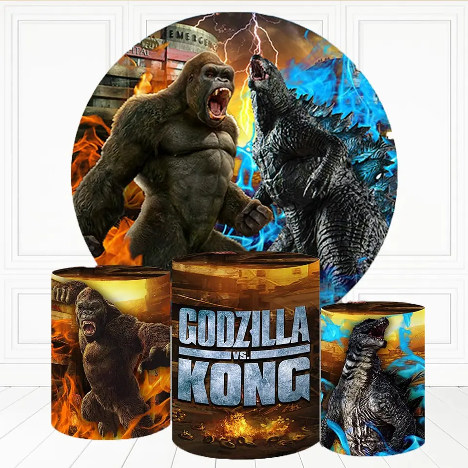 Kit panel circular trio de fundas - Godzilla