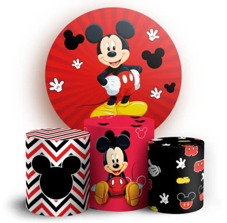Kit panel circular trio de fundas - Mickey