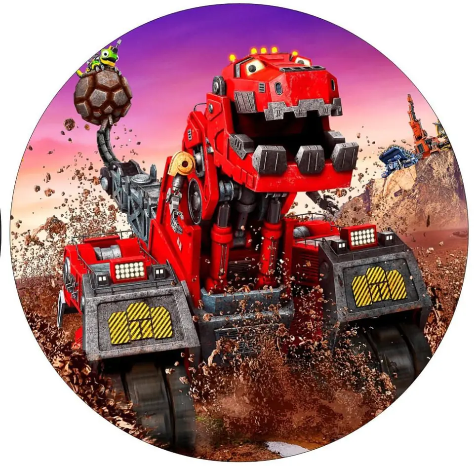 Panel Circular - Dino Trux