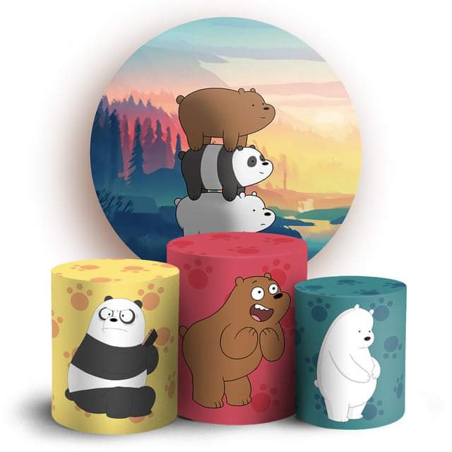 Kit panel circular trio de fundas - Osos Escandalosos