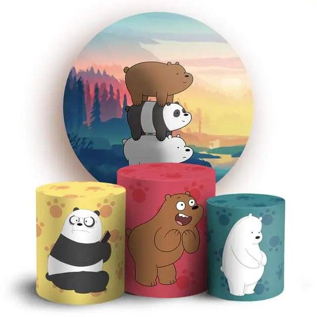 Kit panel circular trio de fundas - Osos Escandalosos