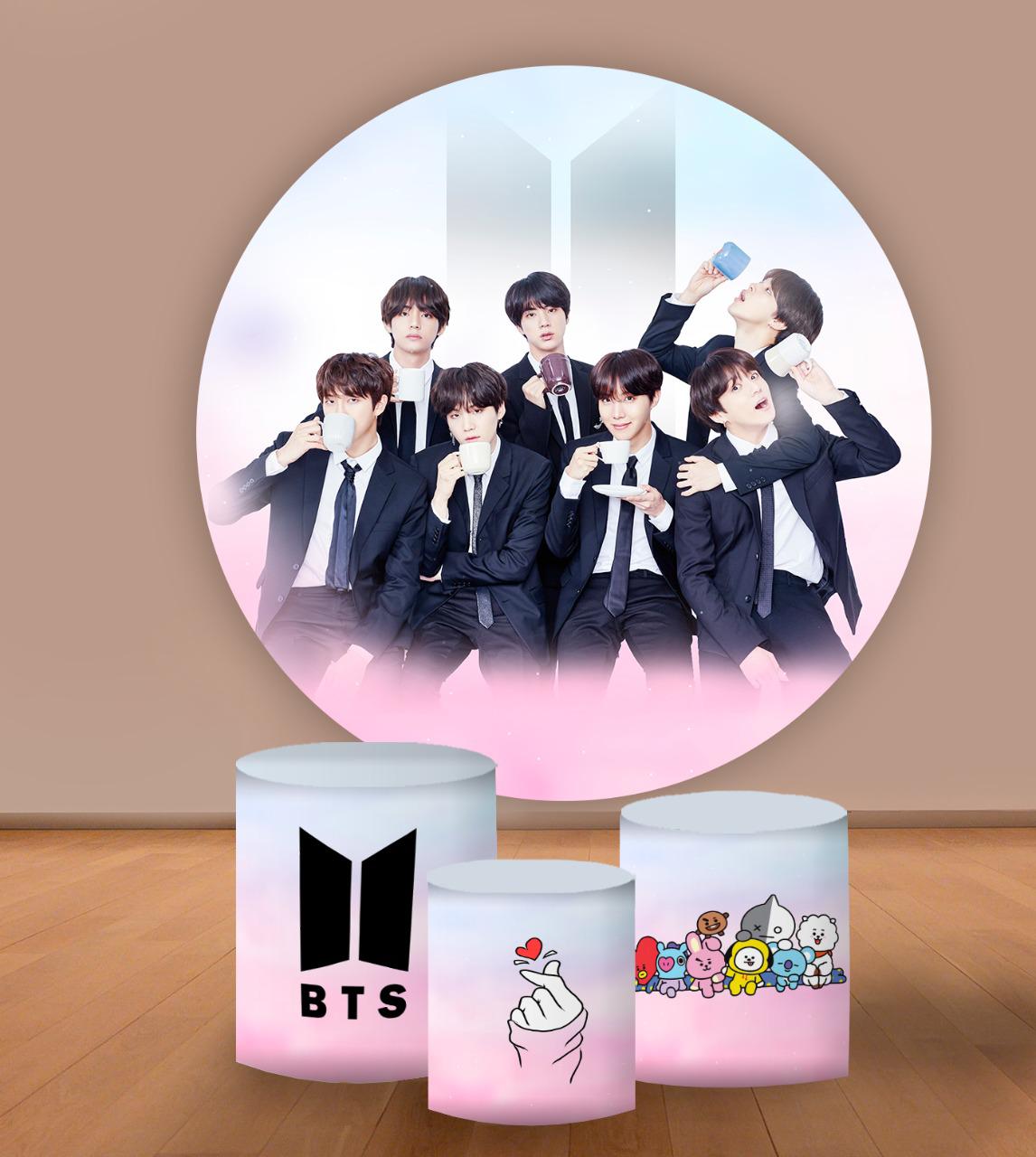 Kit panel circular trio de fundas - BTS
