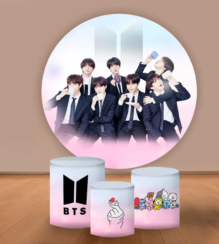 Kit panel circular trio de fundas - BTS