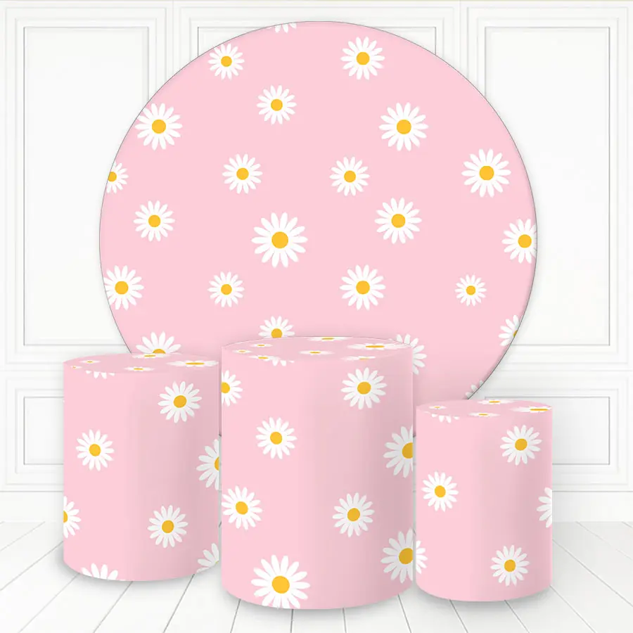 Kit panel circular trio de fundas - Margaritas