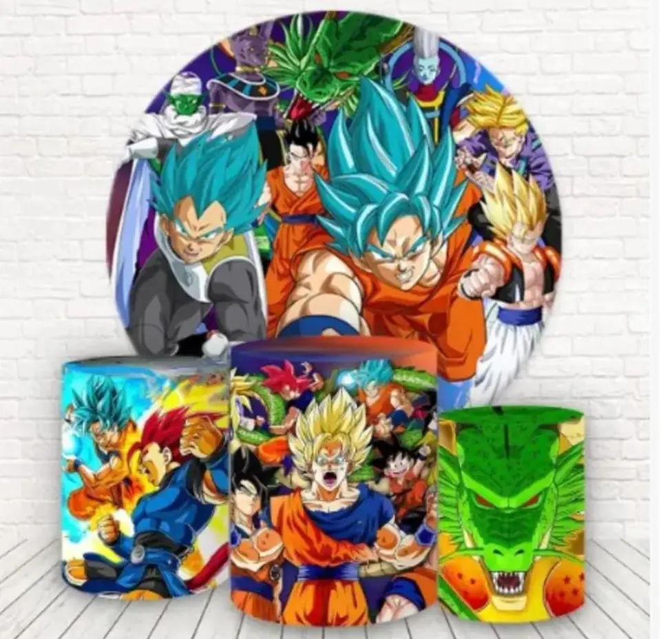 Kit panel circular trio de fundas - Dragon Ball Z