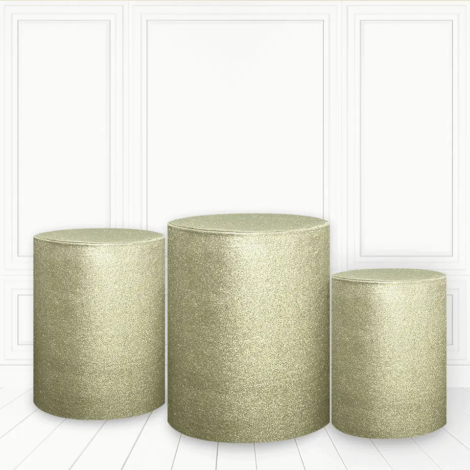 Trio de fundas - 3D Glitter Dorado