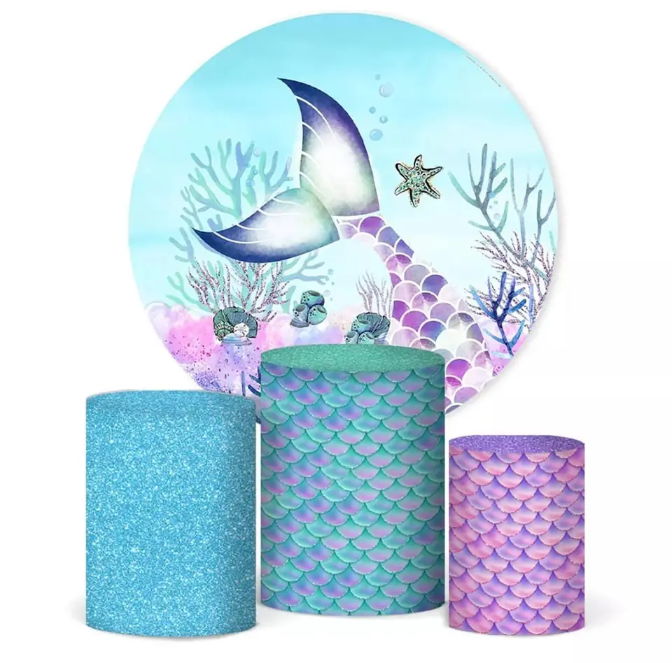 Kit panel circular trio de fundas - Cola Sirena