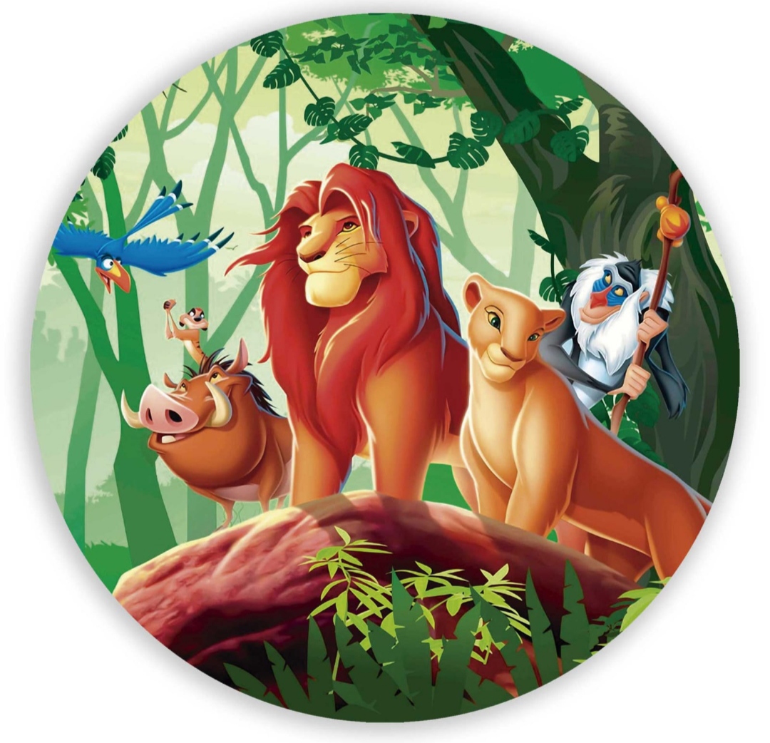 Panel Circular - Rey Leon