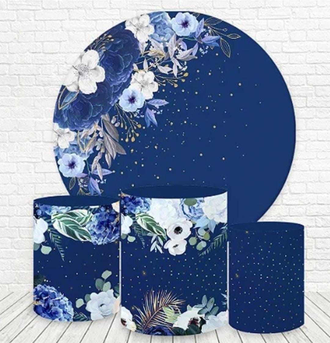 Kit panel circular trio de fundas - Florales