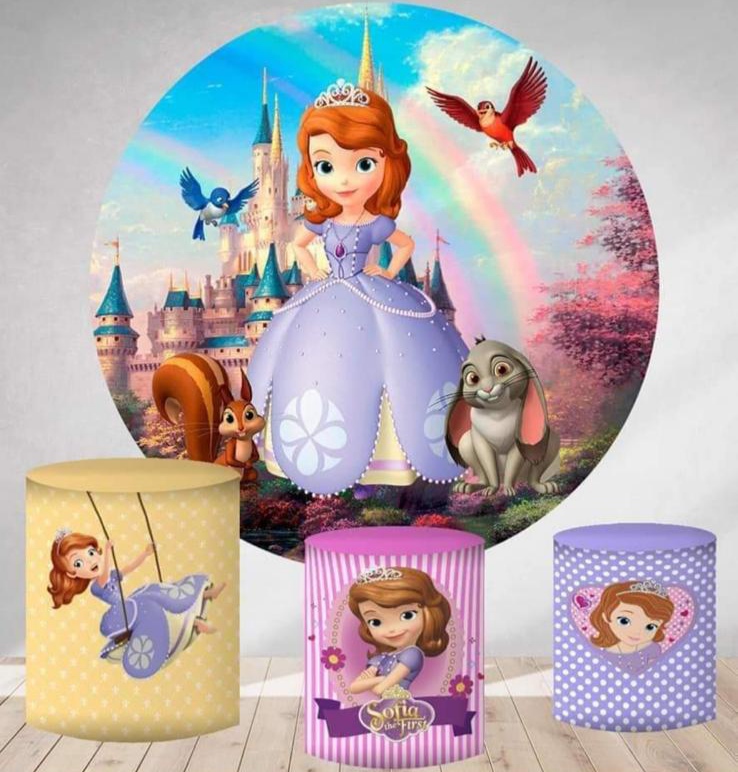 Kit panel circular trio de fundas - Princesa Sofia