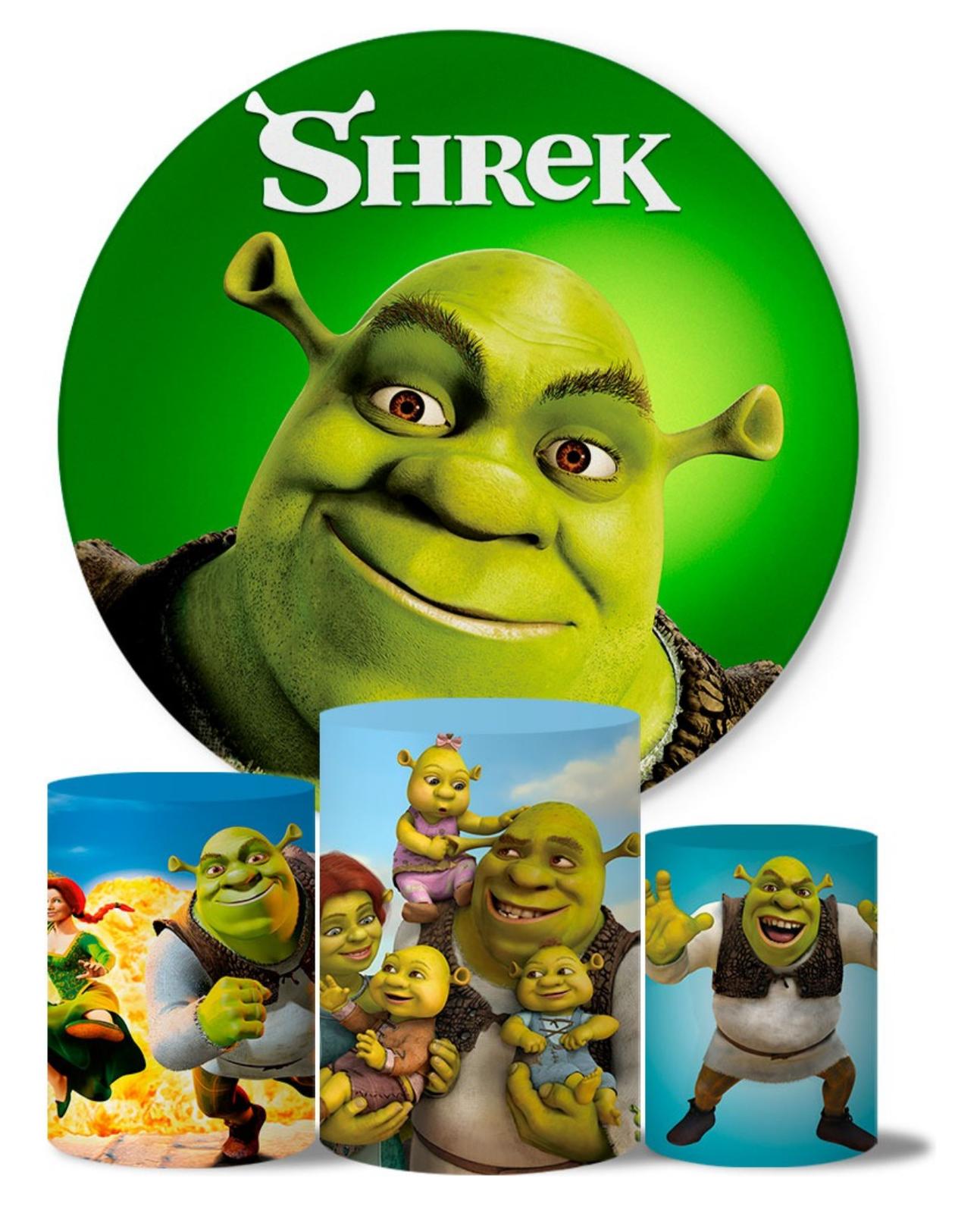Kit panel circular trio de fundas - Shrek