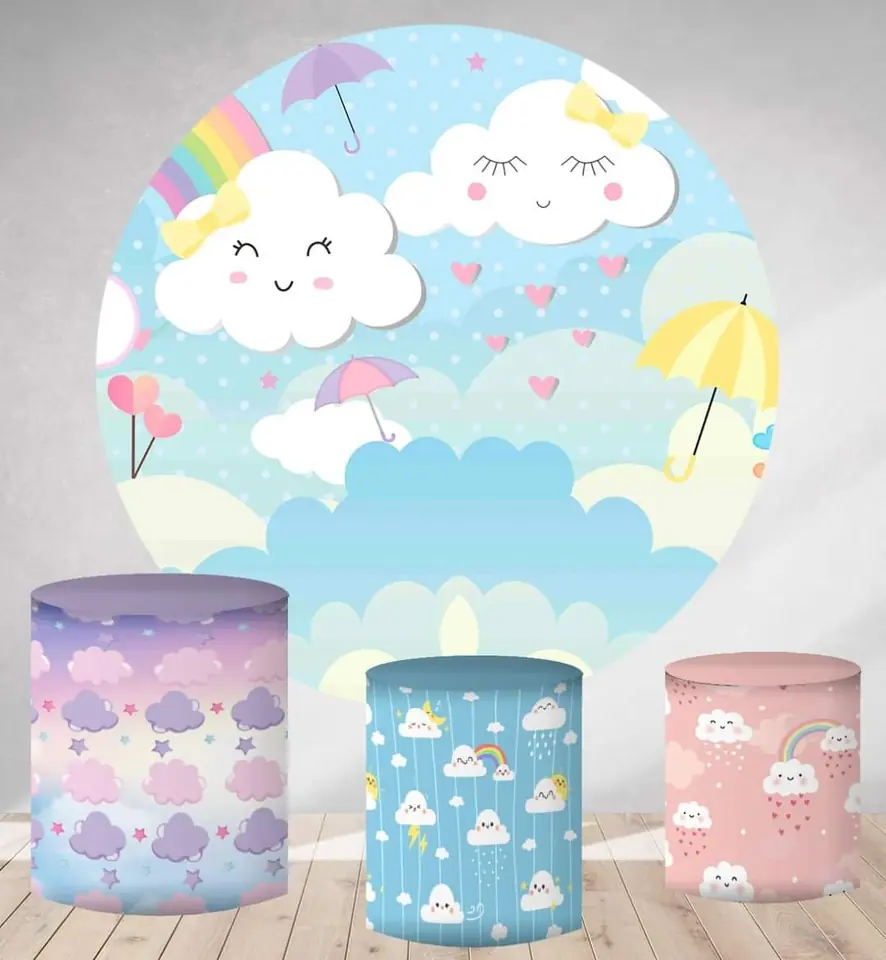Kit panel circular trio de fundas - Lluvia de Amor