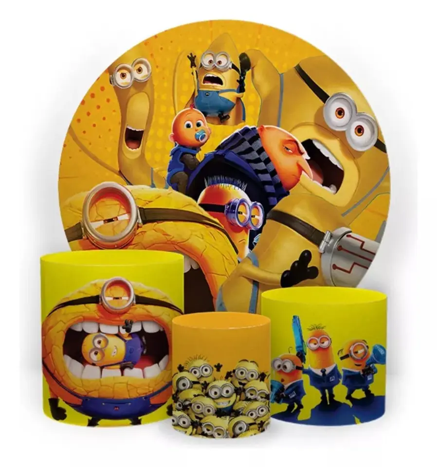 Kit panel circular trio de fundas – Mi Villano Favorito