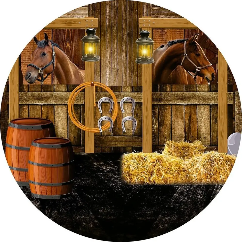 Panel circular - Caballos