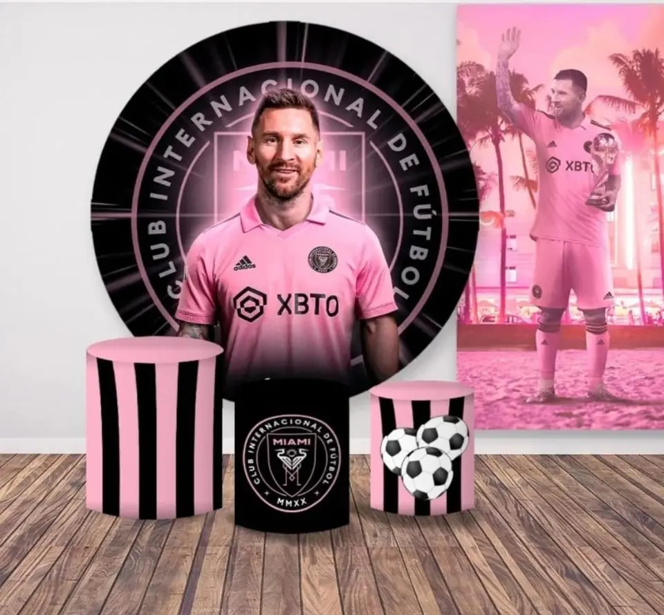 Kit panel circular,panel lateral trio de fundas - Messi Inter