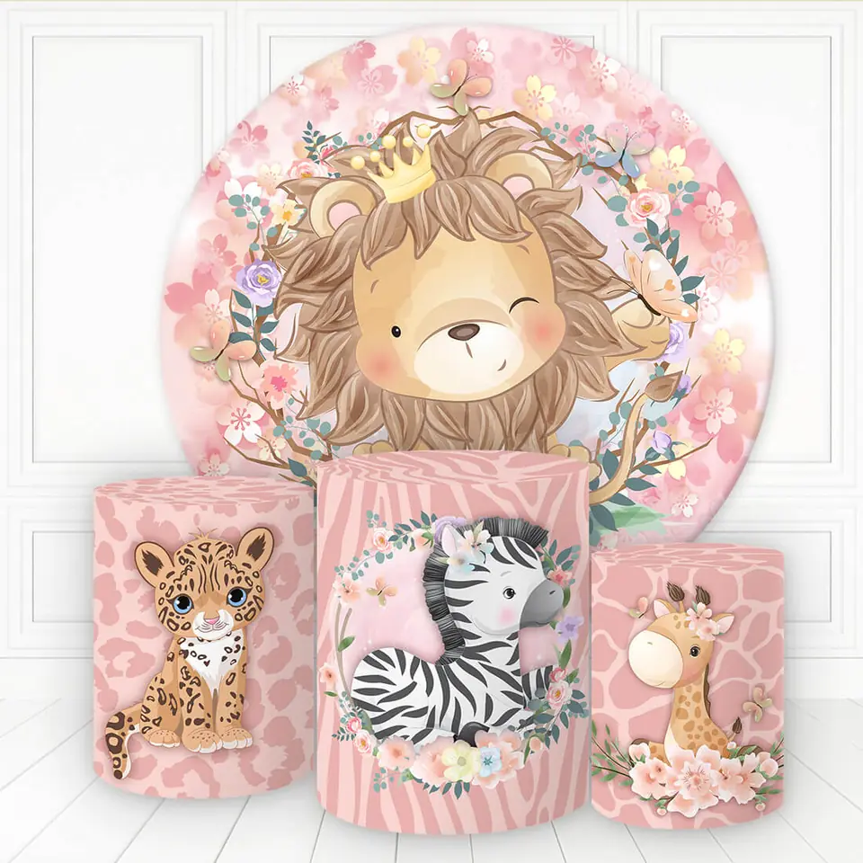 Kit panel circular trio de fundas - Safari Leon
